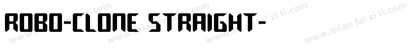 Robo-Clone Straight字体转换